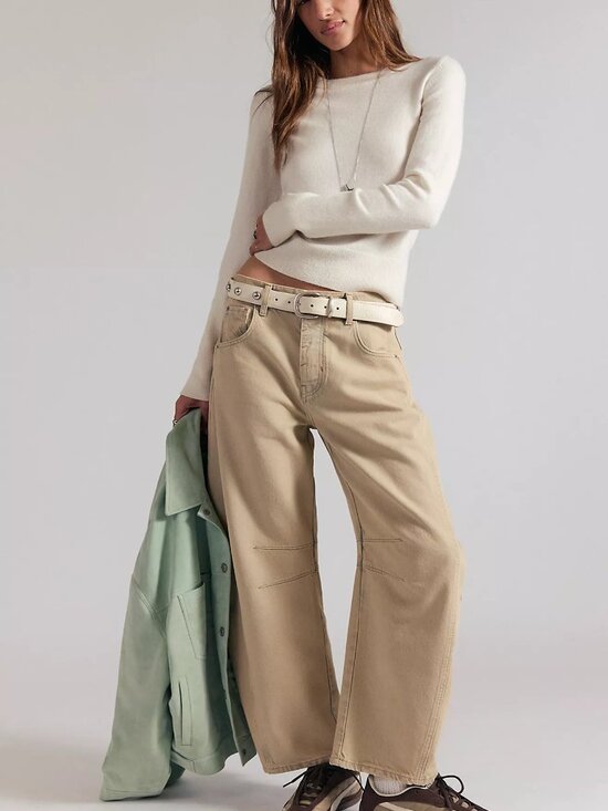 Free People Denim - We The Free Good Luck Mid-Rise Barrel Jeans